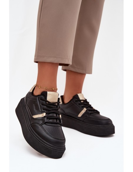 Womens Platform Sneakers Big Star SS274360 Black