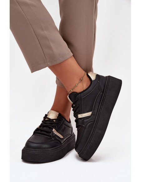 Womens Platform Sneakers Big Star SS274360 Black