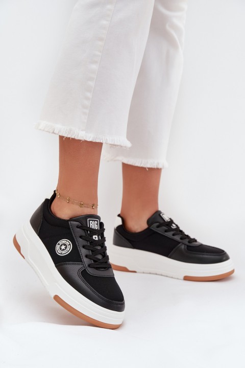 Women's Platform Sneakers Big Star RR274573 HI-POLY SYSTEM Black