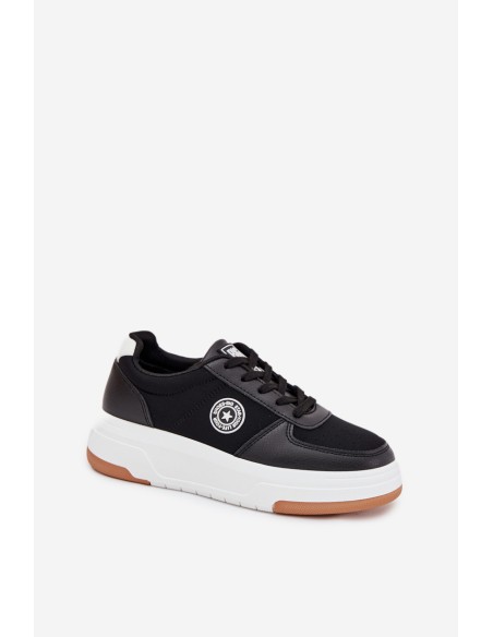 Women's Platform Sneakers Big Star RR274573 HI-POLY SYSTEM Black