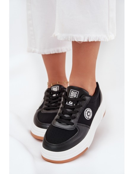 Women's Platform Sneakers Big Star RR274573 HI-POLY SYSTEM Black