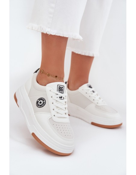 Women's Platform Sneakers Big Star RR274572 HI-POLY SYSTEM White