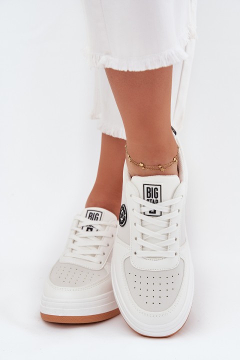 Women's Platform Sneakers Big Star RR274572 HI-POLY SYSTEM White