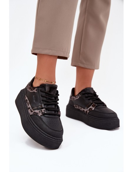 Moteriški platforminiai sportbačiai Big Star SS274358 Panther Black