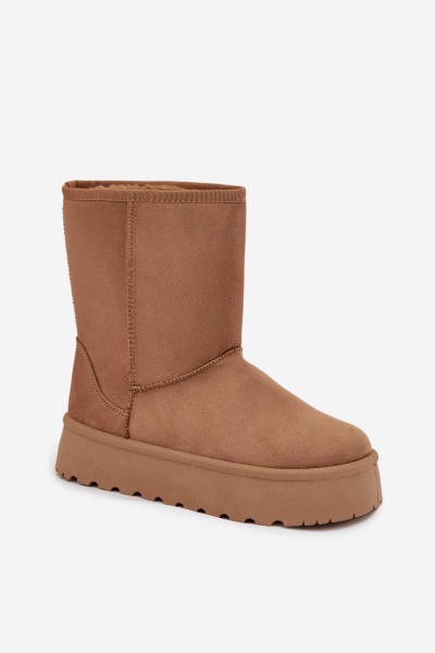 Women's Insulated Snow Boots with Fur Camel Abrams 2