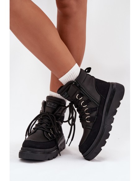 Women's Ankle Boots Platform Black Liorae