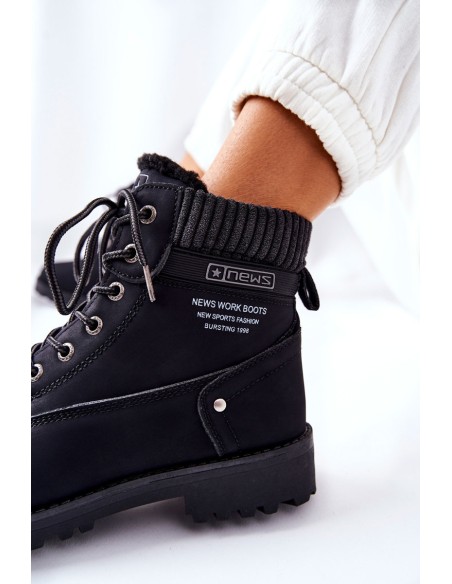 Women s Flat Hiking Boots Black Grunders