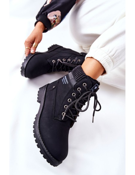 Women s Flat Hiking Boots Black Grunders