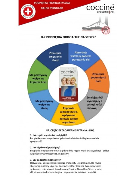 Gel heel inserts for spurs COCCINE GALOS