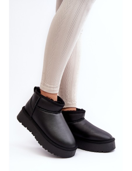 Moteriški odiniai sniego batai su platforma, juodi Loreley