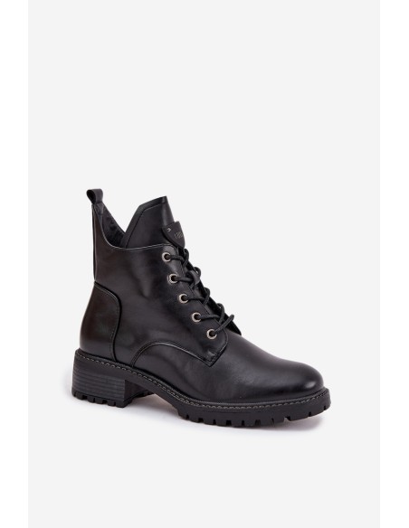 Šilti moteriški aulinukai blokiniu kulnu Vinceza 58609 juodi