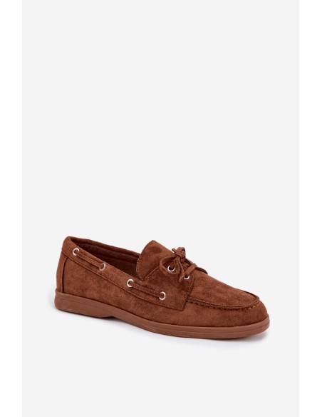 Women's Loafers Moccasins With Lacing Camel Calivra