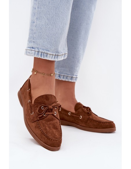 Moteriški mokasinai su raišteliais „Camel Calivra“