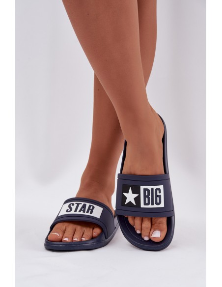 Women's Slides Big Star DD274A265 Navy-White
