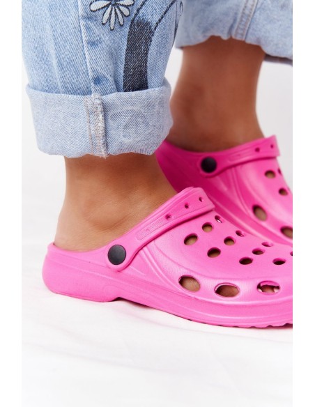 Women's Pink Foam Flip Flops EVA Dots