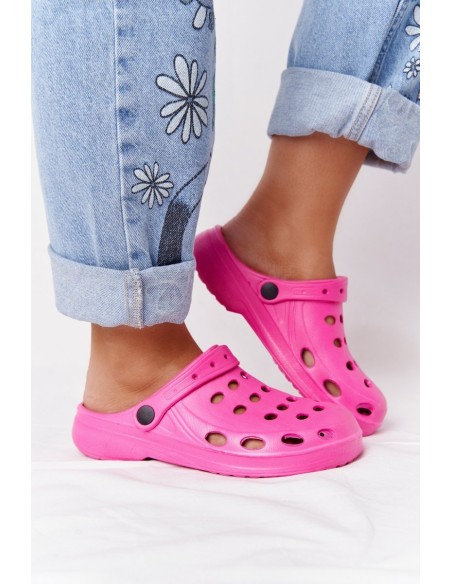 Women's Pink Foam Flip Flops EVA Dots