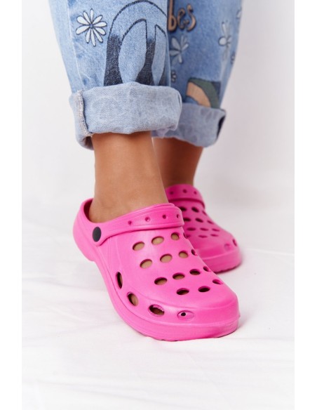 Women's Pink Foam Flip Flops EVA Dots