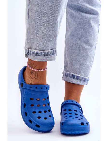 Moteriškos šlepetės su putplasčio mėlyna spalva „Crocs EVA“