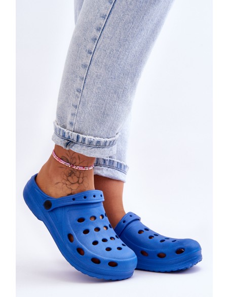 Moteriškos šlepetės su putplasčio mėlyna spalva „Crocs EVA“