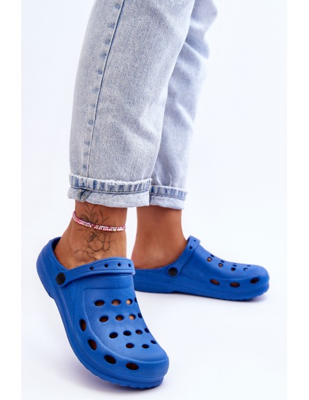 Moteriškos šlepetės su putplasčio mėlyna spalva „Crocs EVA“