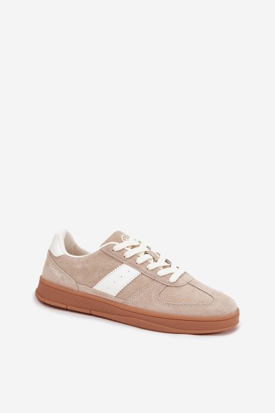 Suede Women's Sneakers Vinceza 14029 Beige 2