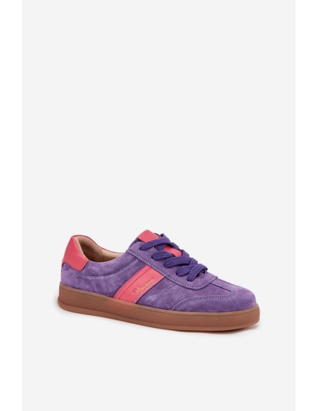 Suede Women's Sneakers Vinceza 79576 Purple