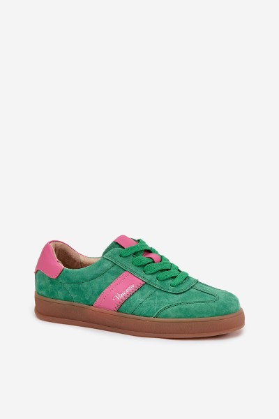 Suede Women's Sneakers Vinceza 79576 Green 2