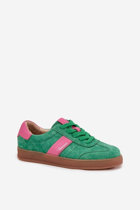 Suede Women's Sneakers Vinceza 79576 Green