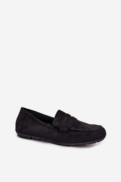 Loafers Moccasins Women's Flat Black Soreline