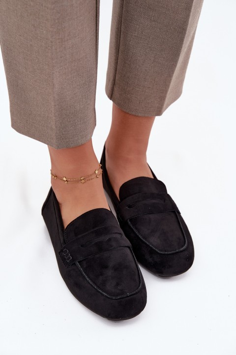 Loafers Moccasins Women's Flat Black Soreline