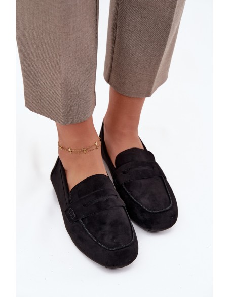 Loafers Moccasins Women's Flat Black Soreline