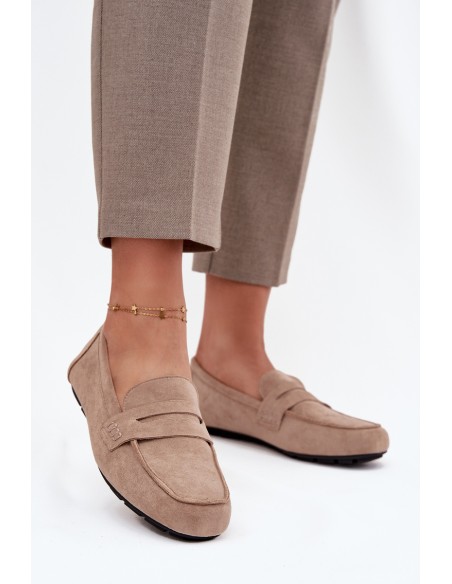 Loafers Moccasins Women's Flat Beige Soreline