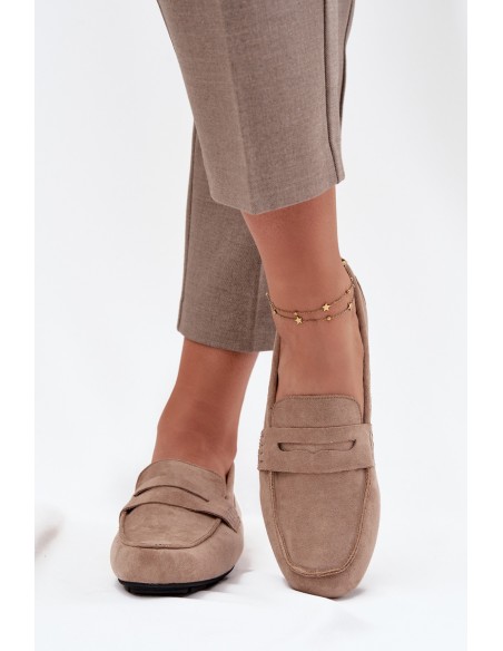 Loafers Moccasins Women's Flat Beige Soreline