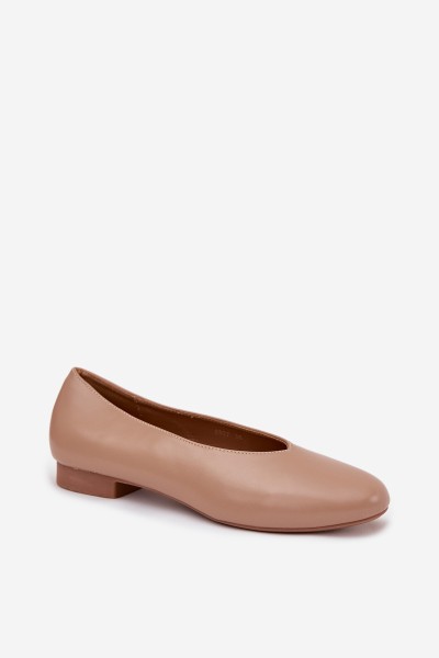 Women's Ballet Flats Made of Eco Leather On Flat Sole Beige Olyssia 2