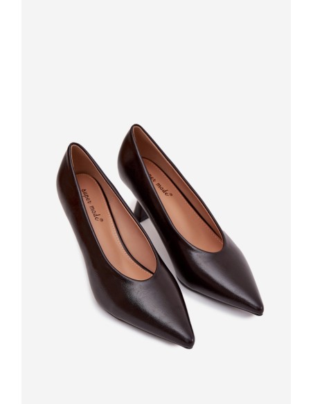 Patent Leather Heels Chocolate Gavrielle
