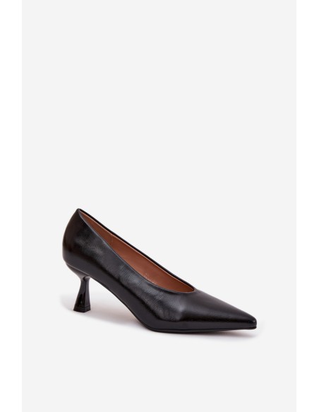 Patent leather high heels black Gavrielle