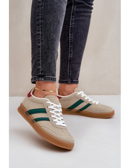 Women's Low Beige Sneakers Ennorwen