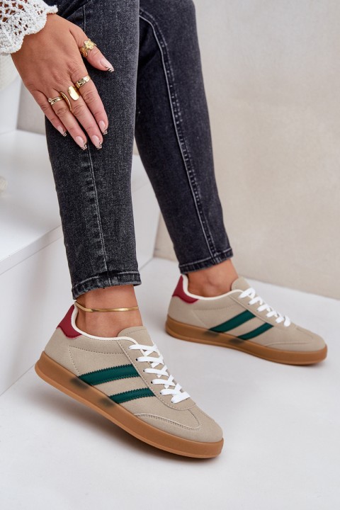 Women's Low Beige Sneakers Ennorwen