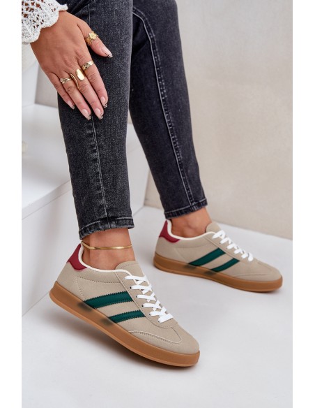 Women's Low Beige Sneakers Ennorwen