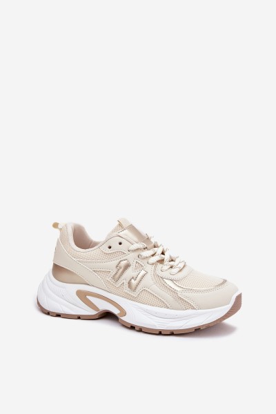 Women's Sneakers On A Chunky Sole Beige Davira 2