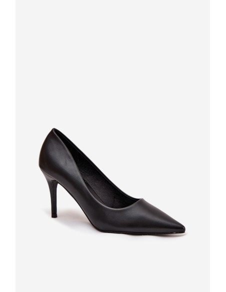 Women's Heels Made of Eco Leather Black Sivana