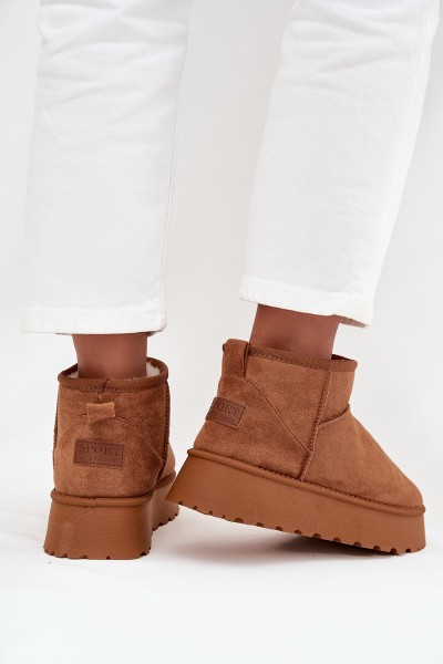Women's Snow Boots on Platform Camel Celyra