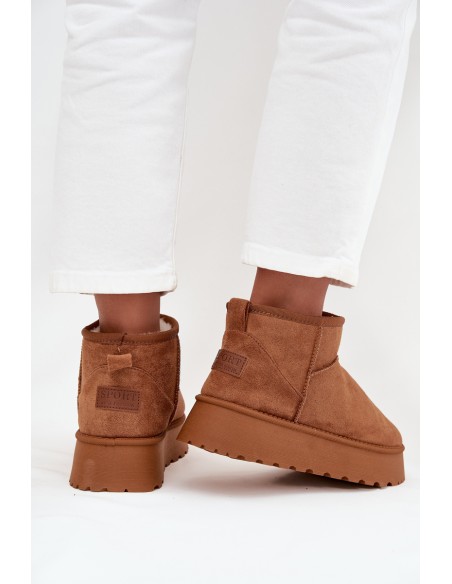 Women's Snow Boots on Platform Camel Celyra