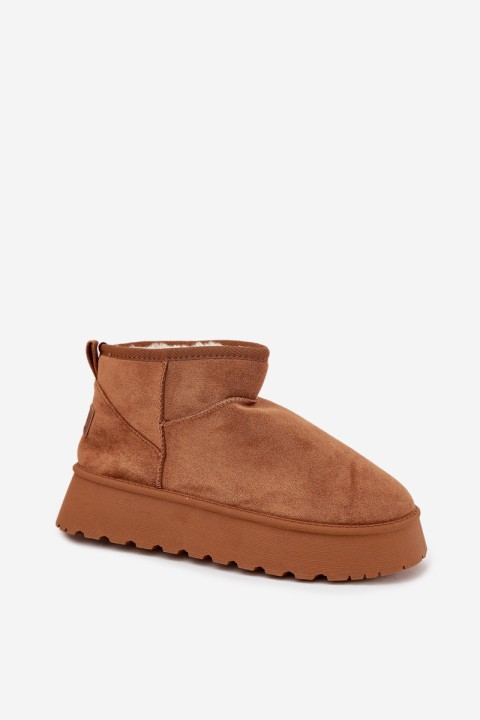 Moteriški sniego batai su platforma Camel spalvos Celyra