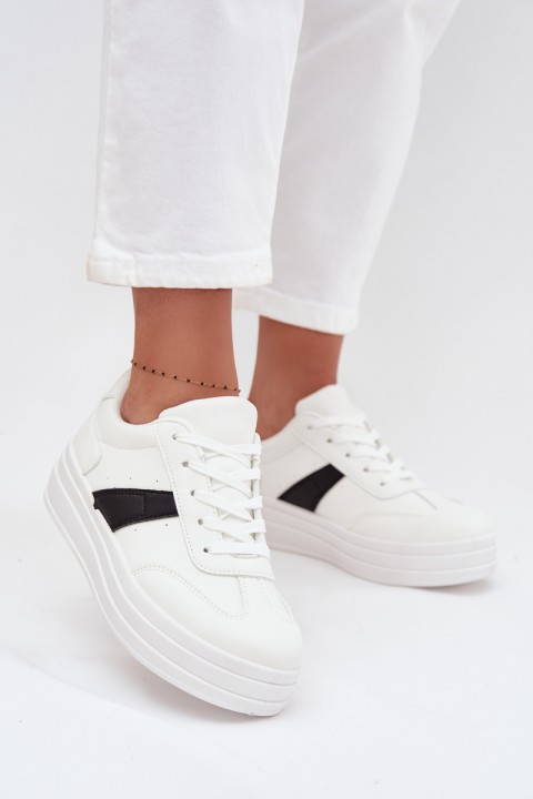 Women's Sneakers on Platform White Elvessia