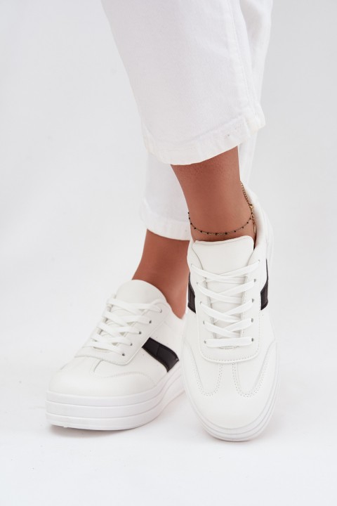 Women's Sneakers on Platform White Elvessia