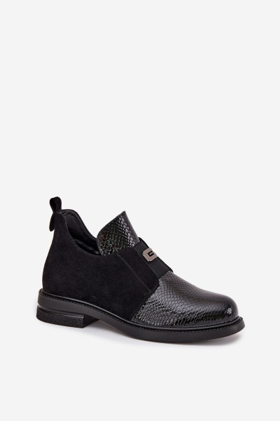 Patent Low Women's Boots Heeled Insulated Vinceza 58560 Black 2