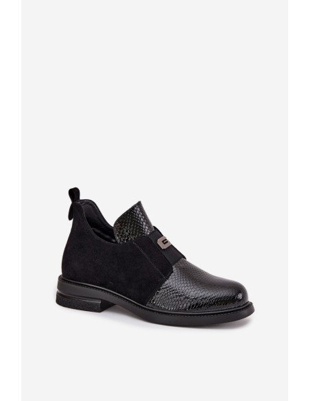 Patent Low Women's Boots Heeled Insulated Vinceza 58560 Black