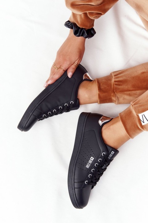 Moteriški odiniai sportbačiai BIG STAR DD274586 juodi-sidabriniai