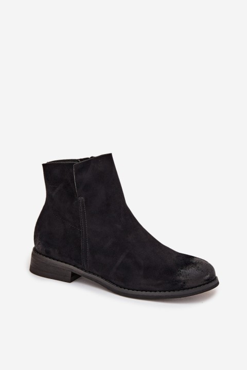 Moteriški aulinukai plokščiu kulnu Vinceza 39961 juodi